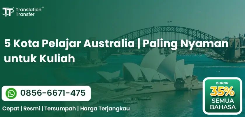 5 Kota Pelajar Australia | Paling Nyaman untuk Kuliah