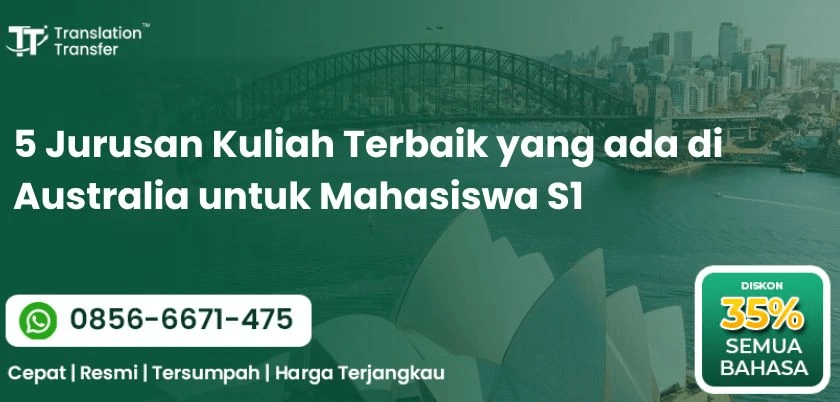 5 Jurusan Kuliah Terbaik yang ada di Australia untuk Mahasiswa S1