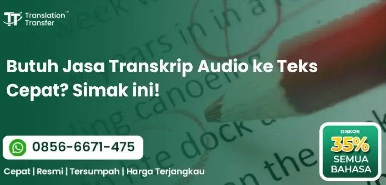 Butuh Jasa Transkrip Audio ke Teks Cepat