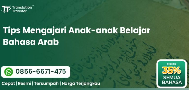 Mengajari Anak-anak Belajar Bahasa Arab