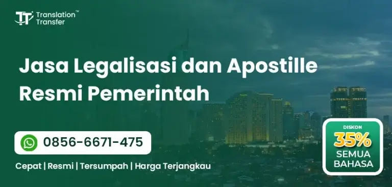 Jasa Legalisasi dan Apostille Resmi Pemerintah