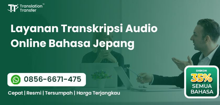 Transkripsi Audio Online Bahasa Jepang