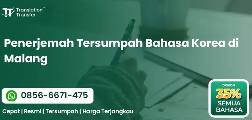 Penerjemah Tersumpah Bahasa Korea di Malang