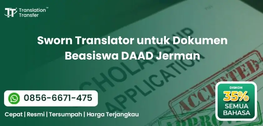 Sworn Translator untuk Dokumen Beasiswa DAAD Jerman