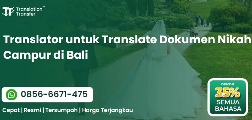 Translator untuk Translate Dokumen Nikah Campur di Bali