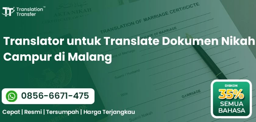 Translator untuk Translate Dokumen Nikah Campur di Malang