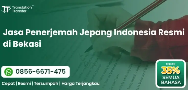 Jasa Penerjemah Jepang Indonesia Resmi di Bekasi