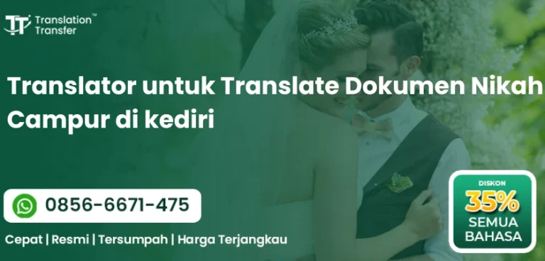 Translator untuk Translate Dokumen Nikah Campur di kediri