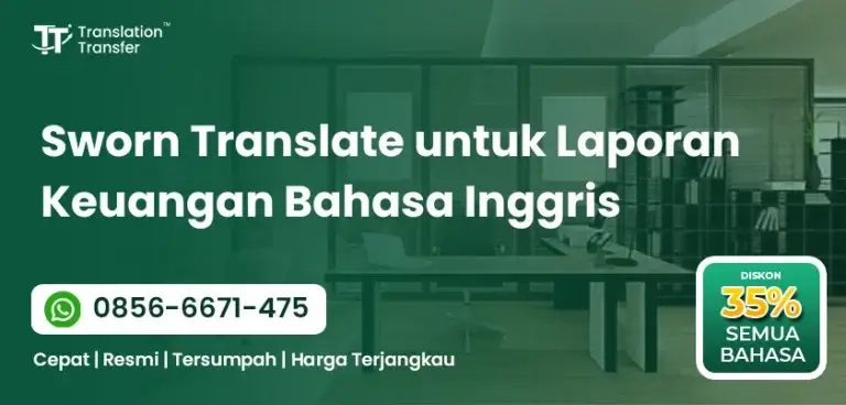 Sworn Translate untuk Laporan Keuangan Bahasa Inggris