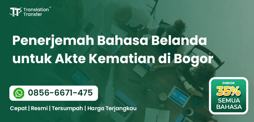 Penerjemah Bahasa Belanda untuk Akte Kematian di Bogor
