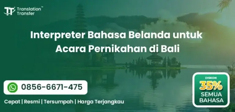 Interpreter Bahasa Belanda untuk Acara Pernikahan di Bali