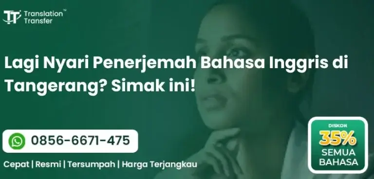 Lagi Nyari Penerjemah Bahasa Inggris di Tangerang