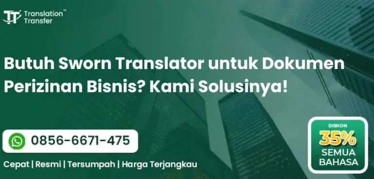 Sworn Translator untuk Dokumen Perizinan Bisnis