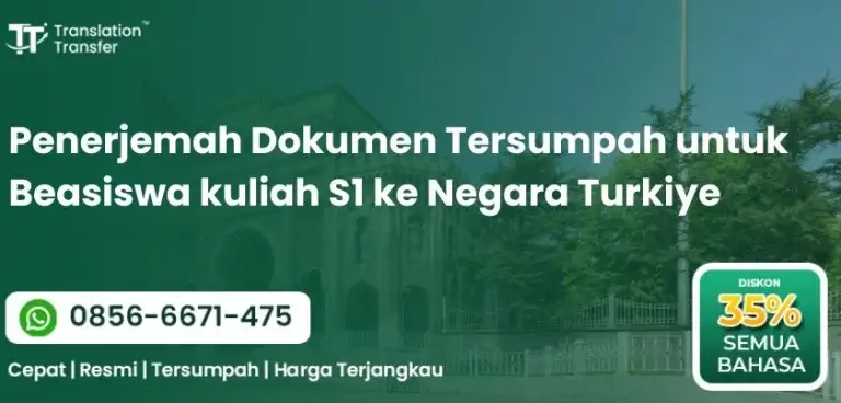 Beasiswa kuliah S1 ke Negara Turkiye