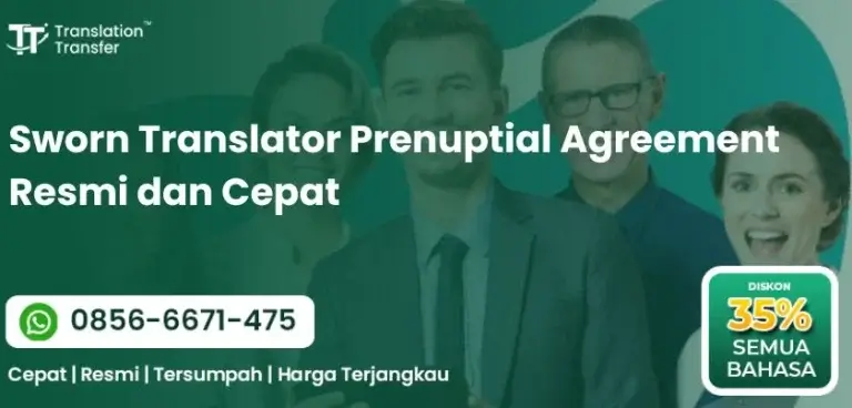 Sworn Translator Prenuptial Agreement Resmi dan Cepat