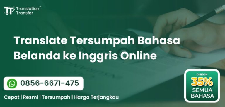 Translate Tersumpah Bahasa Belanda ke Inggris Online