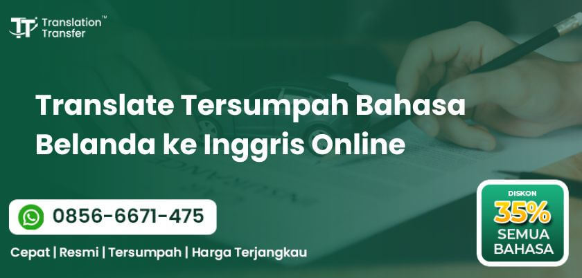 Translate Tersumpah Bahasa Belanda ke Inggris Online