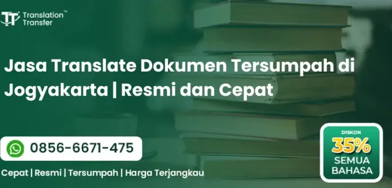 Jasa Translate Dokumen Tersumpah di Jogyakarta