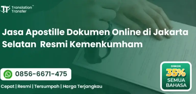 Jasa Apostille Dokumen Online di Jakarta Selatan