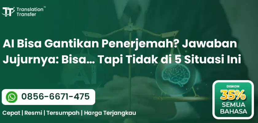 AI Bisa Gantikan Penerjemah? Jawaban Jujurnya: Bisa… Tapi Tidak di 5 Situasi Ini