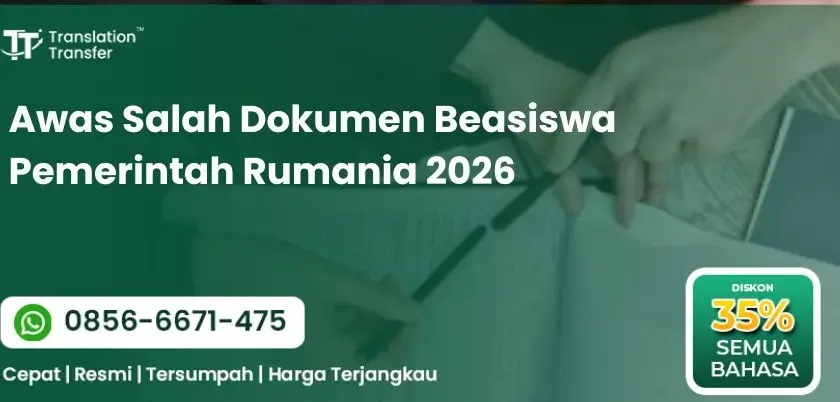Awas Salah Dokumen Beasiswa Pemerintah Rumania 2026