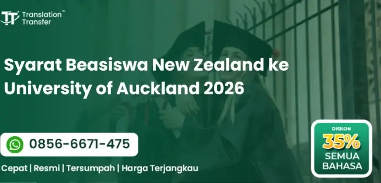 Syarat Beasiswa New Zealand ke University of Auckland 2026