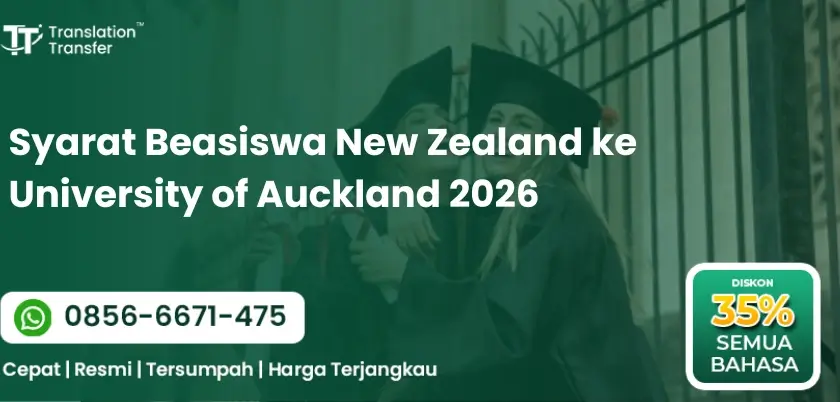 Syarat Beasiswa New Zealand ke University of Auckland 2026