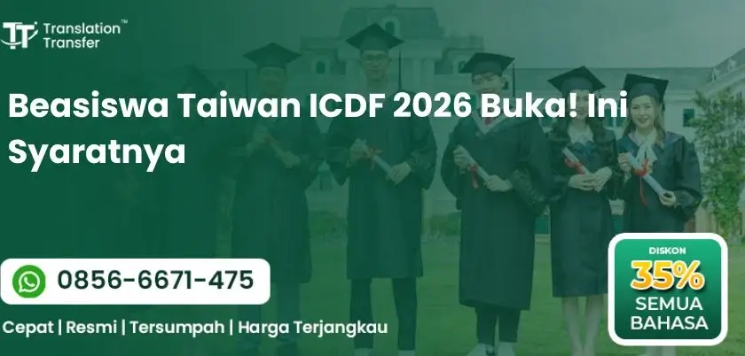 Beasiswa Taiwan ICDF 2026 Buka! Ini Syaratnya