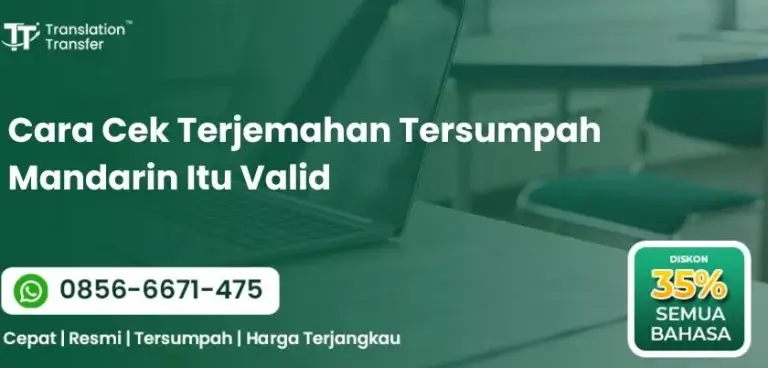 Cara Cek Terjemahan Tersumpah Mandarin Itu Valid