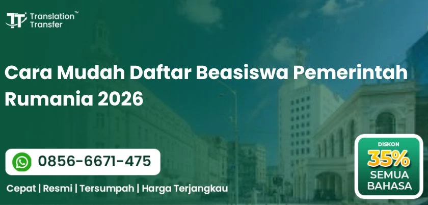 Cara Mudah Daftar Beasiswa Pemerintah Rumania 2026