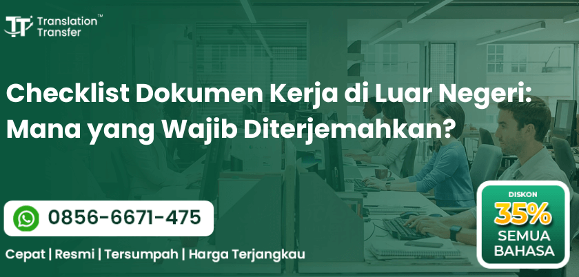 Checklist Dokumen Kerja di Luar Negeri