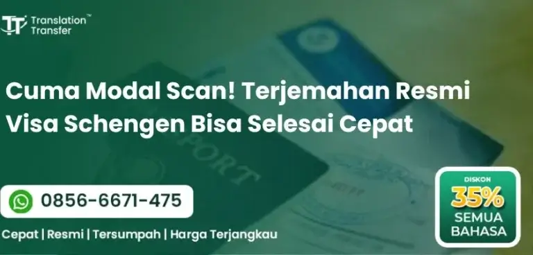 Terjemahan Resmi Visa Schengen Bisa Selesai Cepat