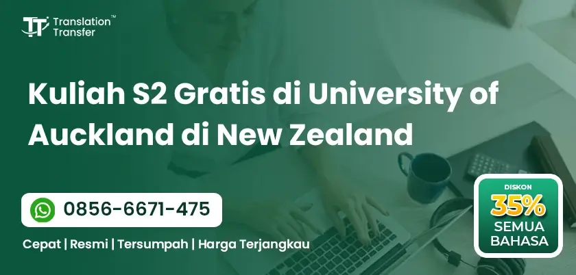 Kuliah S2 Gratis di University of Auckland di New Zealand