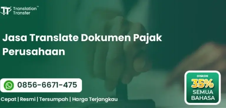 Jasa Translate Dokumen Pajak Perusahaan