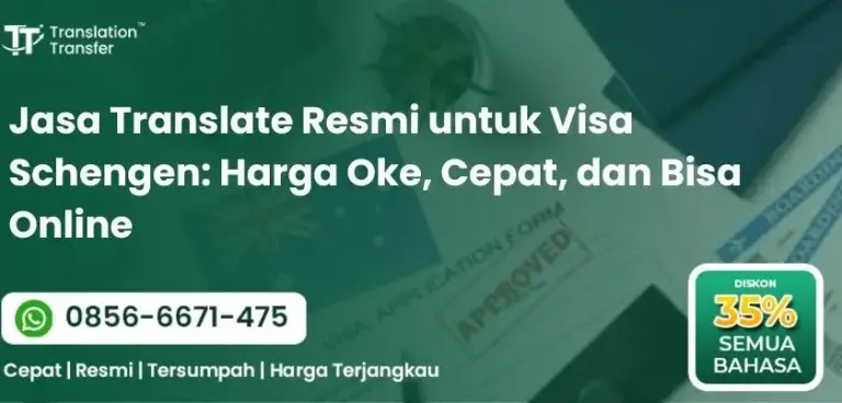 Jasa Translate Resmi untuk Visa Schengen