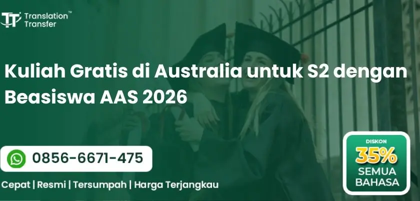 Kuliah Gratis di Australia untuk S2 dengan Beasiswa AAS 2026