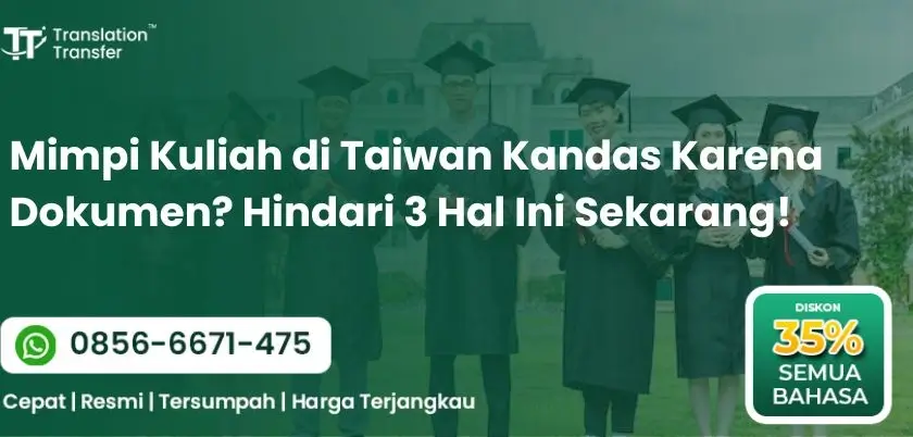 Mimpi Kuliah di Taiwan Kandas Karena Dokumen
