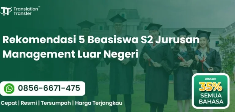 Rekomendasi 5 Beasiswa S2 Jurusan Management Luar Negeri