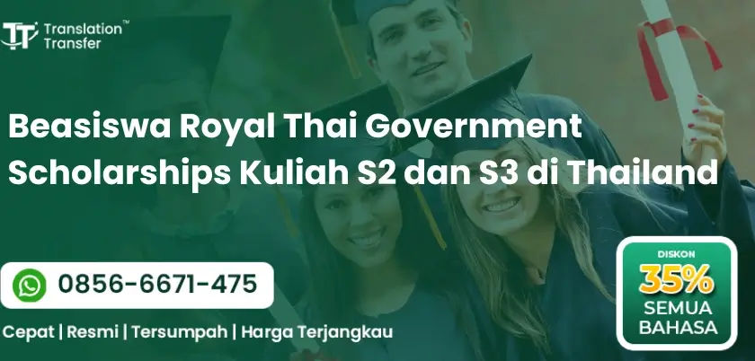 Beasiswa Royal Thai Government Scholarships