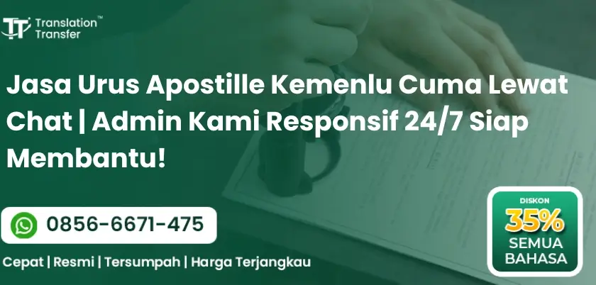 Jasa Urus Apostille Kemenlu Cuma Lewat Chat