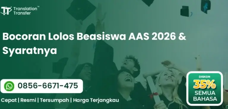 Bocoran Lolos Beasiswa AAS 2026 & Syaratnya