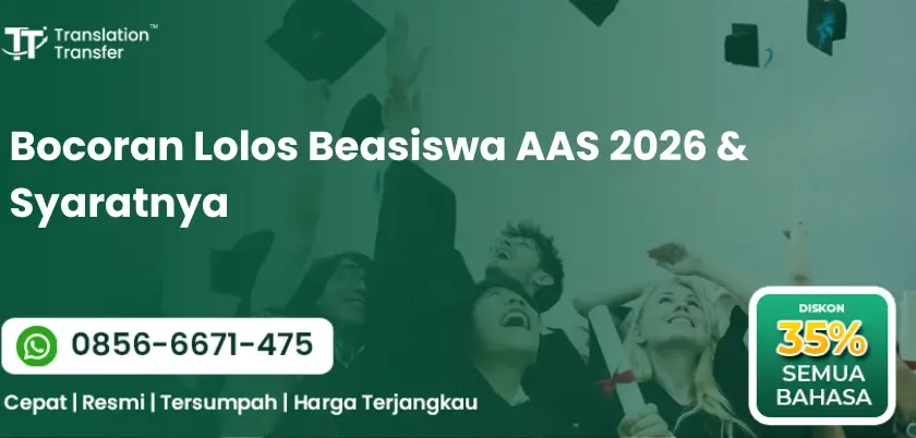 Bocoran Lolos Beasiswa AAS 2026 & Syaratnya