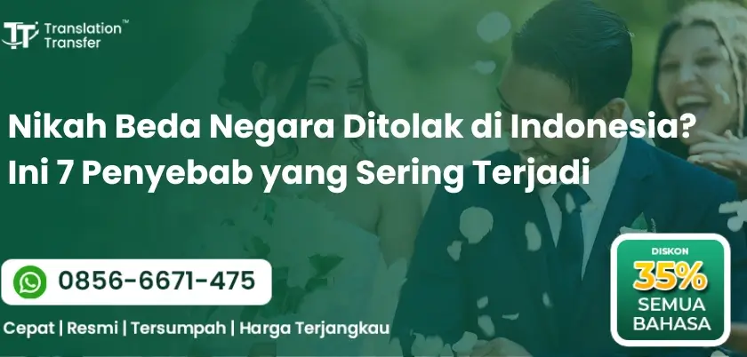 Nikah Beda Negara Ditolak di Indonesia