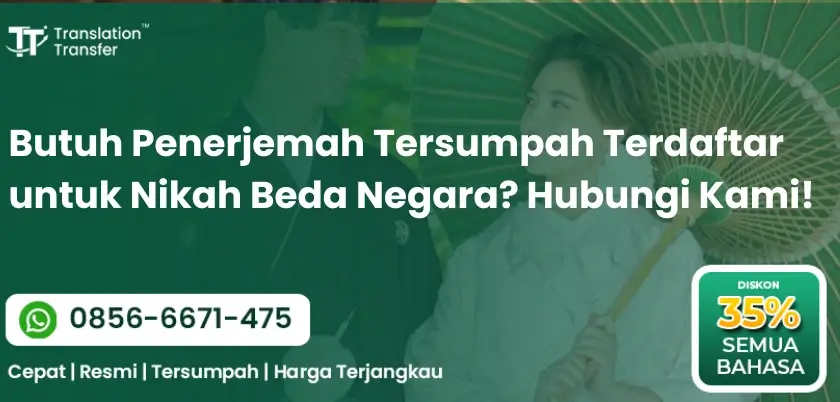 Penerjemah Tersumpah Terdaftar untuk Nikah Beda Negara?