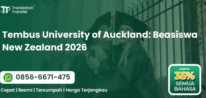 Tembus University of Auckland: Beasiswa New Zealand 2026