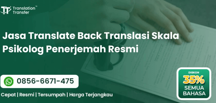 Jasa Translate Back Translasi Skala Psikolog Penerjemah Resmi