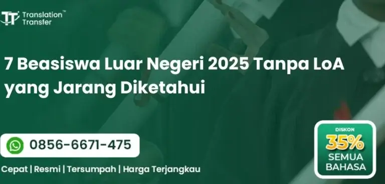 7 Beasiswa Luar Negeri 2025 Tanpa LoA yang Jarang Diketahui