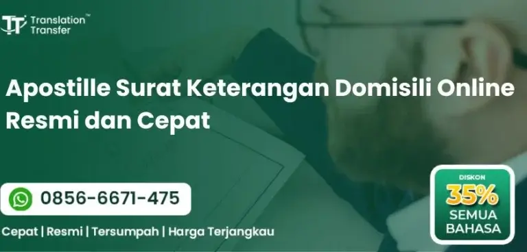 Apostille Surat Keterangan Domisili Online Resmi dan Cepat