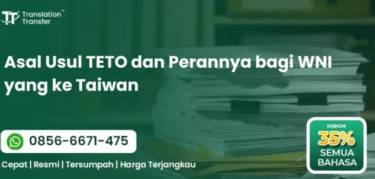 Asal Usul TETO dan Perannya bagi WNI yang ke Taiwan