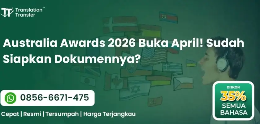 Australia Awards 2026 Buka April! Sudah Siapkan Dokumennya?
